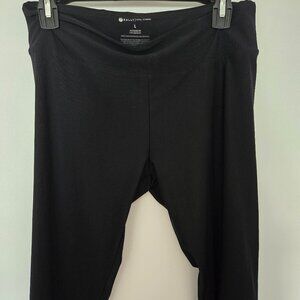 NWOT Bally's black 90% polyester 10%spandez size L leggings
